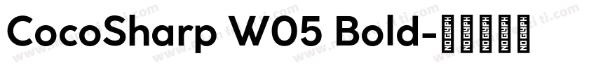 CocoSharp W05 Bold字体转换